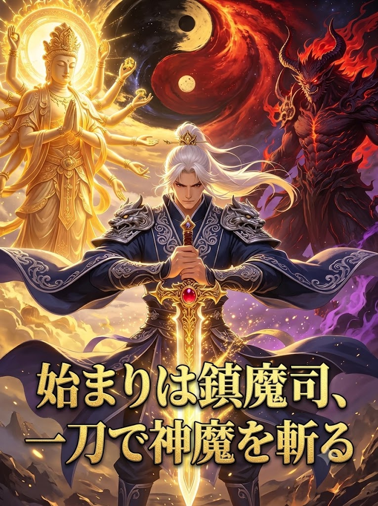 「始まりは鎮魔司、一刀で神魔を斬る」のカバー画像