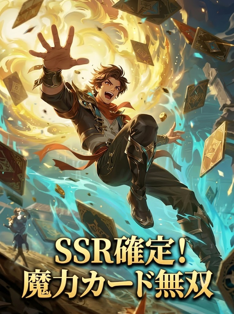 「SSR確定!魔力カード無双」のカバー画像