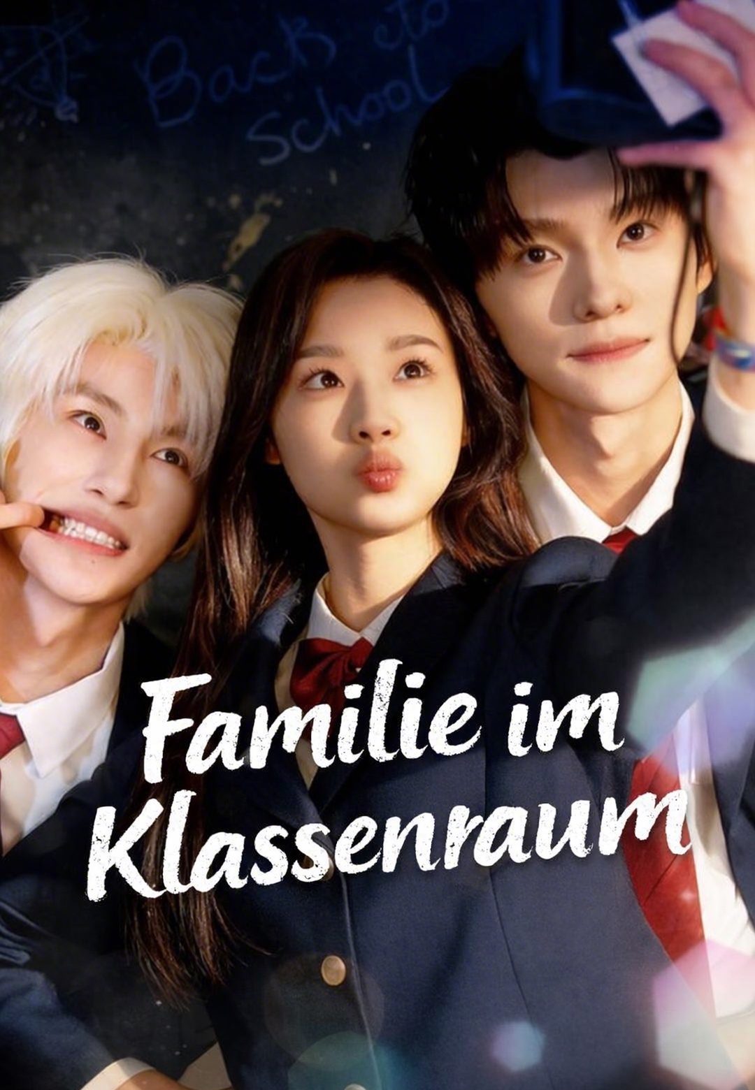 Familie im Klassenraum