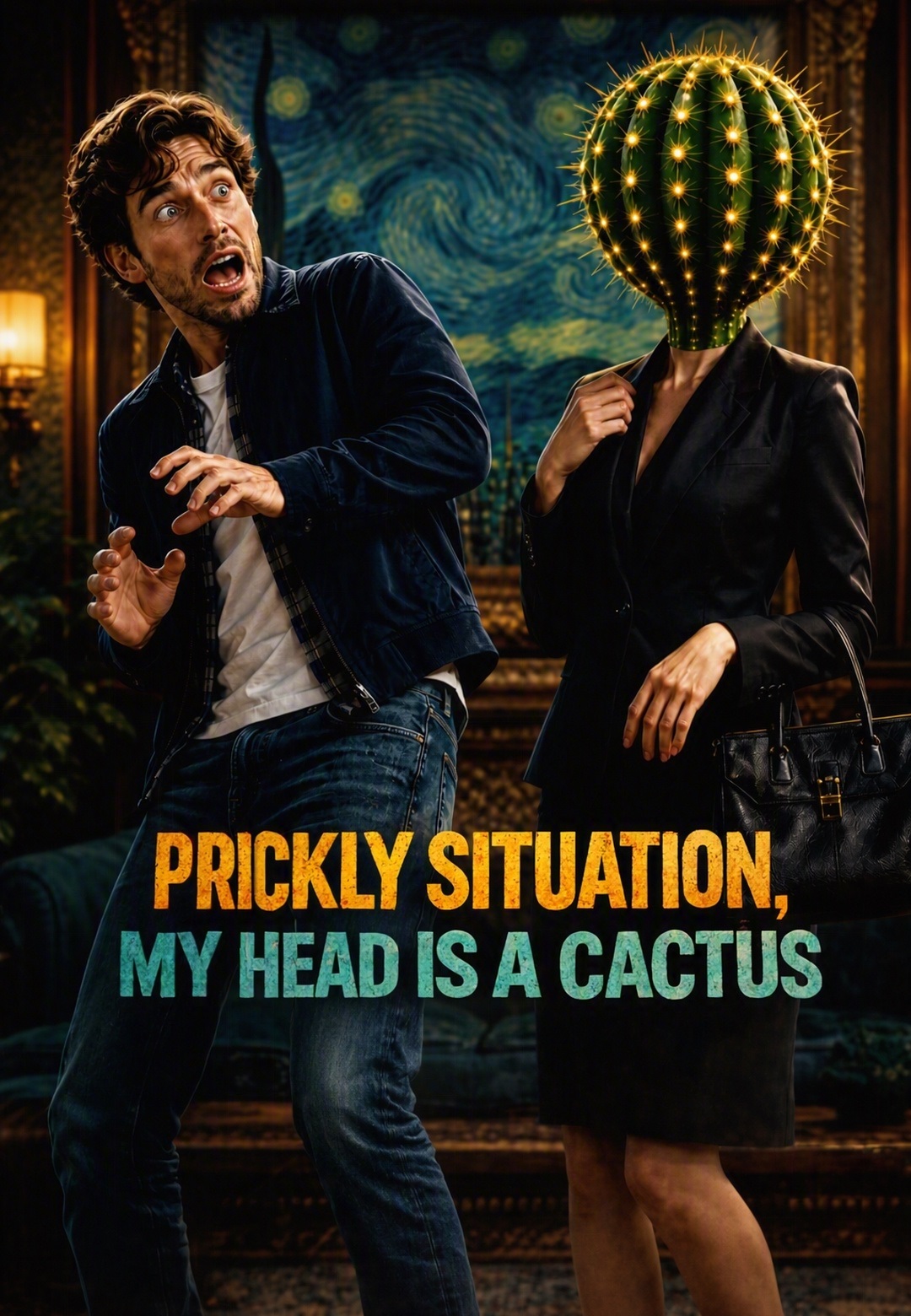 PRICKLY SITUATION,MY HEAD IS A CACTUS